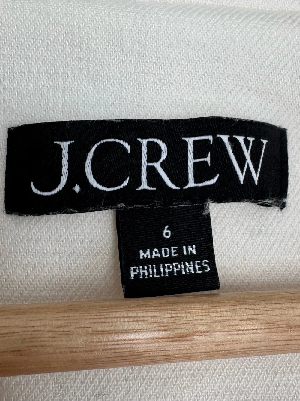 J Crew Linen Stretch Vivienne Cream White Blazer
